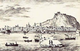 Alicante en el S.XVIII, publicada en la Crónica de la muy  ilustre y siempre fiel ciudad de Alicante de Rafael Viravens Pastor, 1876.